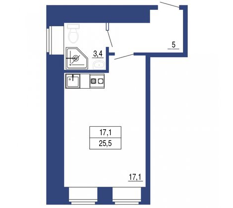 Квартира 25,5 м2